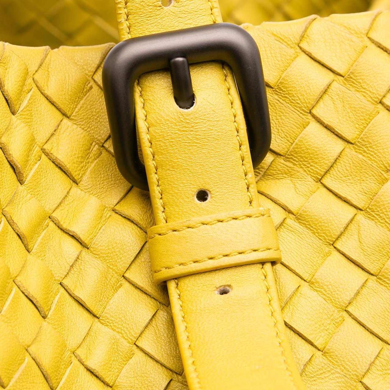 Bottega Veneta Large Nappa Intrecciato Cesta Tote Geel