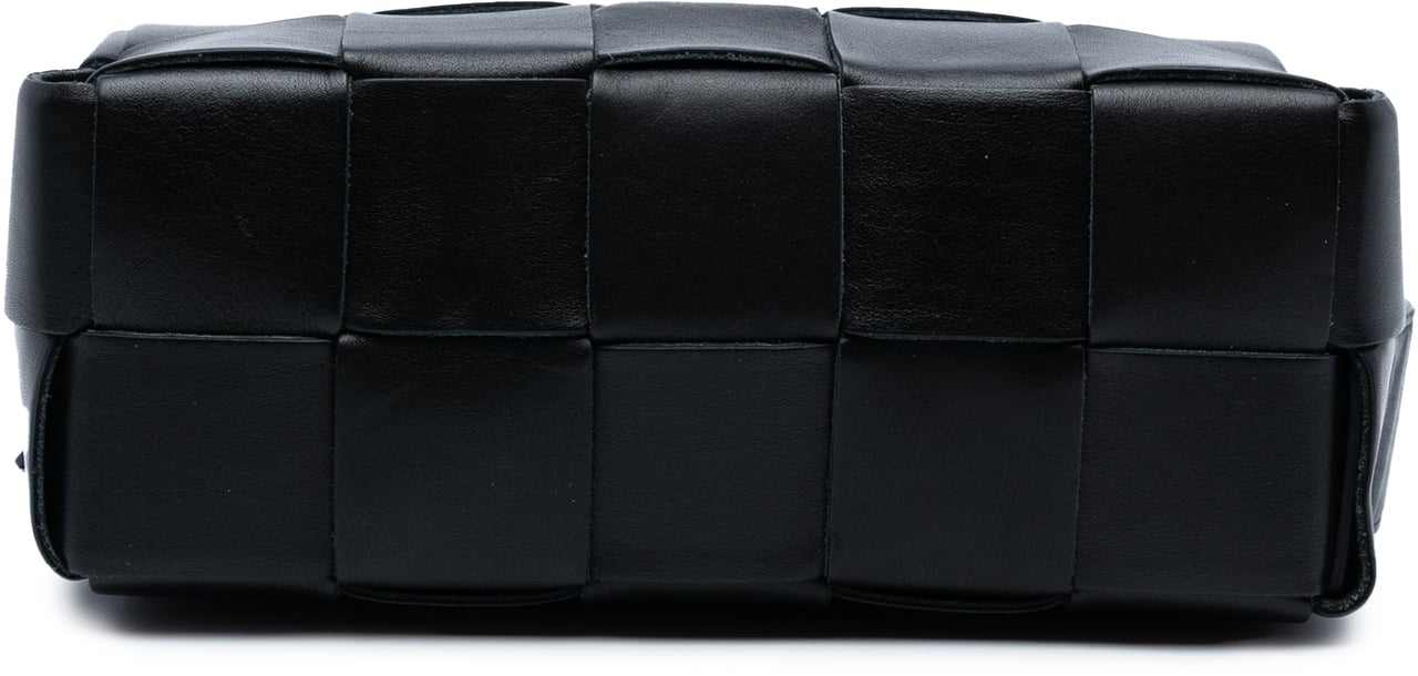 Bottega Veneta Small Lambskin Intrecciato Brick Cassette Zwart