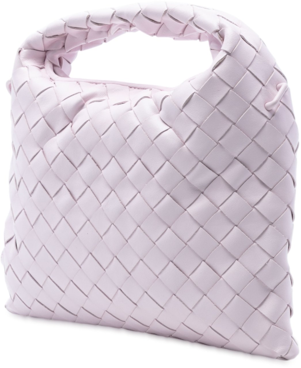 Bottega Veneta Mini Calfskin Intrecciato Hop Satchel Roze