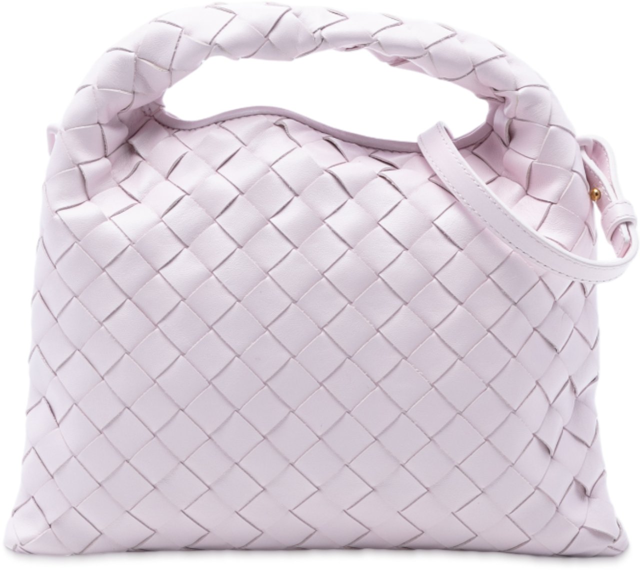 Bottega Veneta Mini Calfskin Intrecciato Hop Satchel Roze