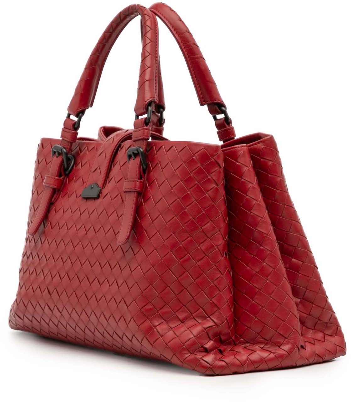 Bottega Veneta Small Nappa Intrecciato Roma Satchel Rood
