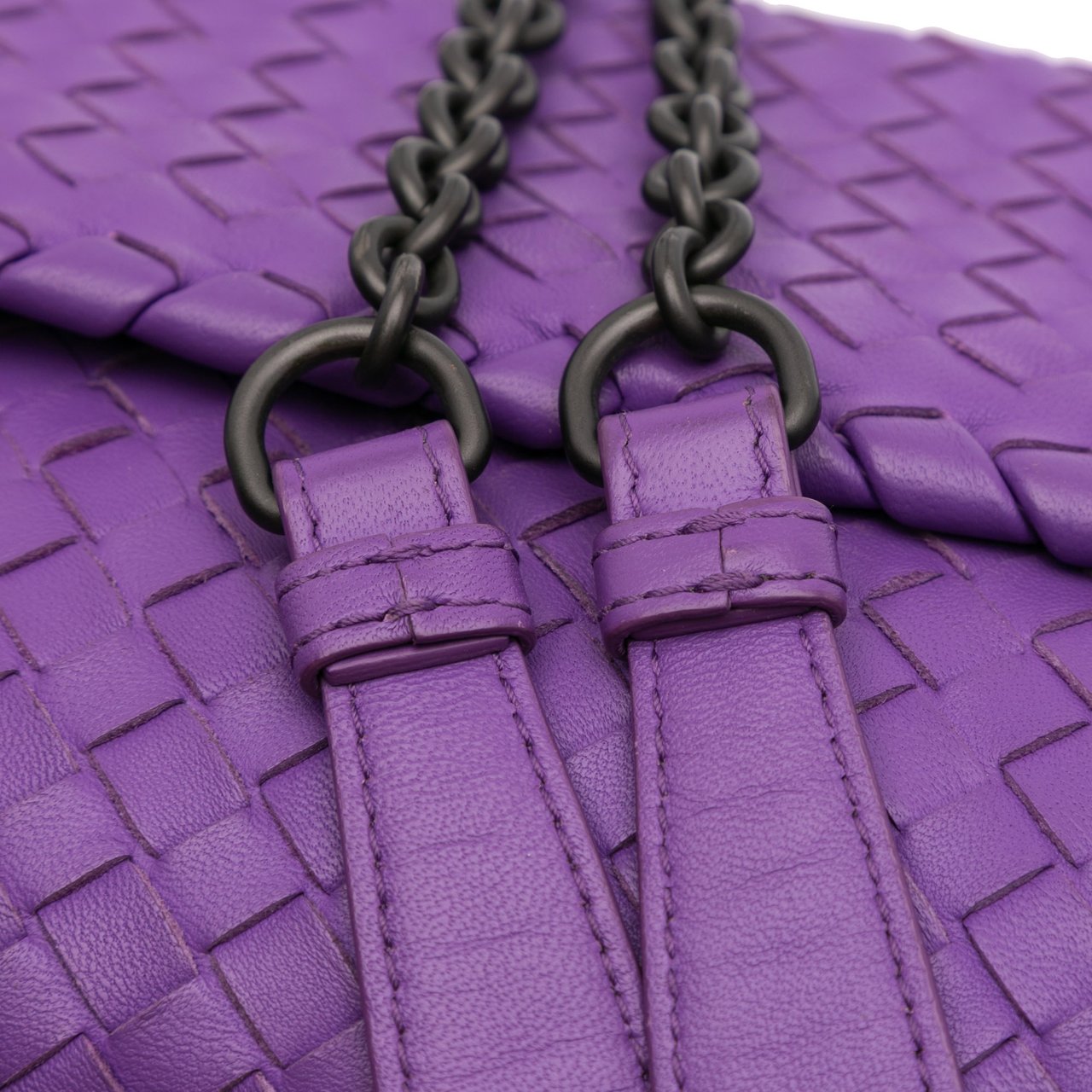 Bottega Veneta Small Nappa Intrecciato Olimpia Shoulder Bag Paars