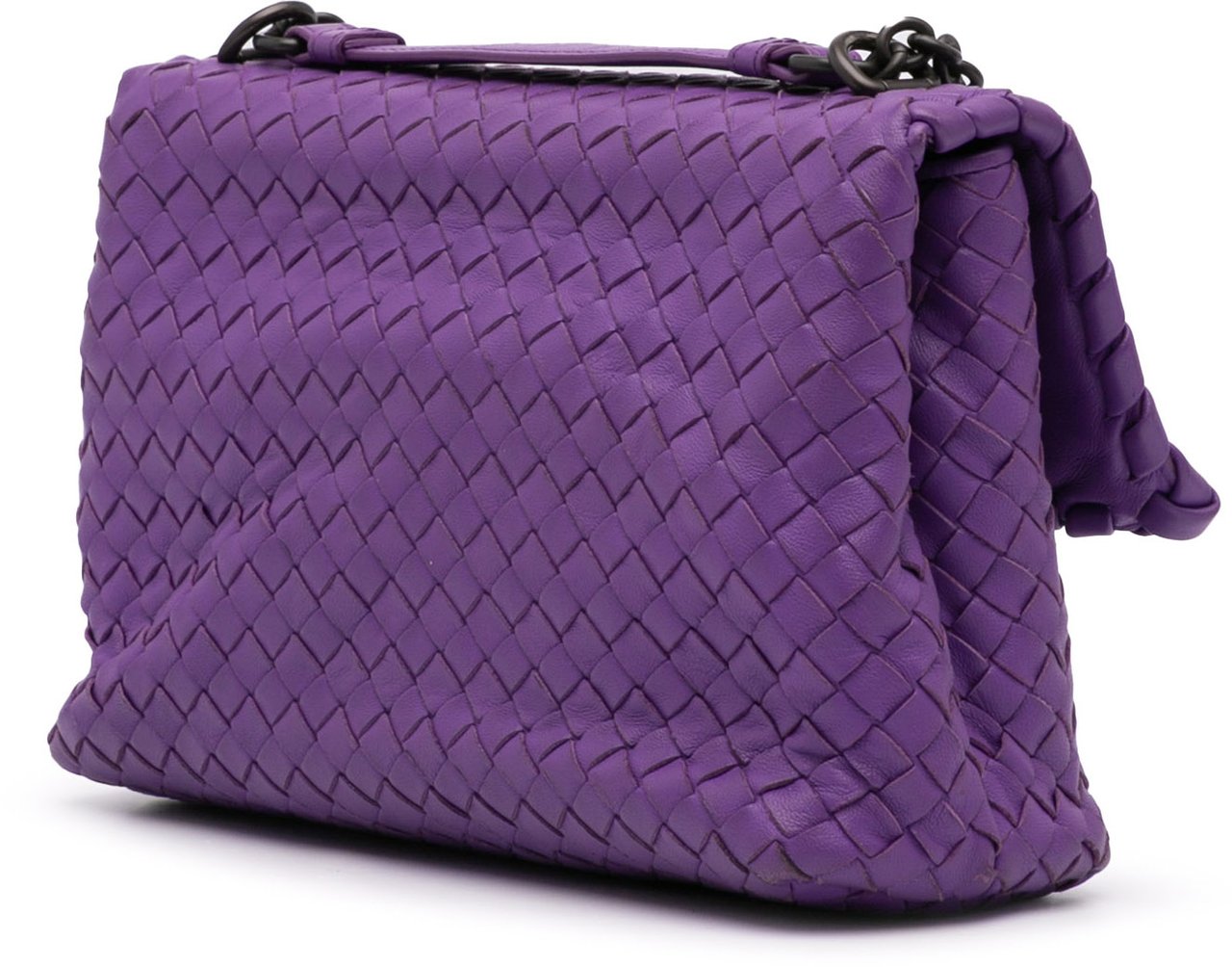 Bottega Veneta Small Nappa Intrecciato Olimpia Shoulder Bag Paars