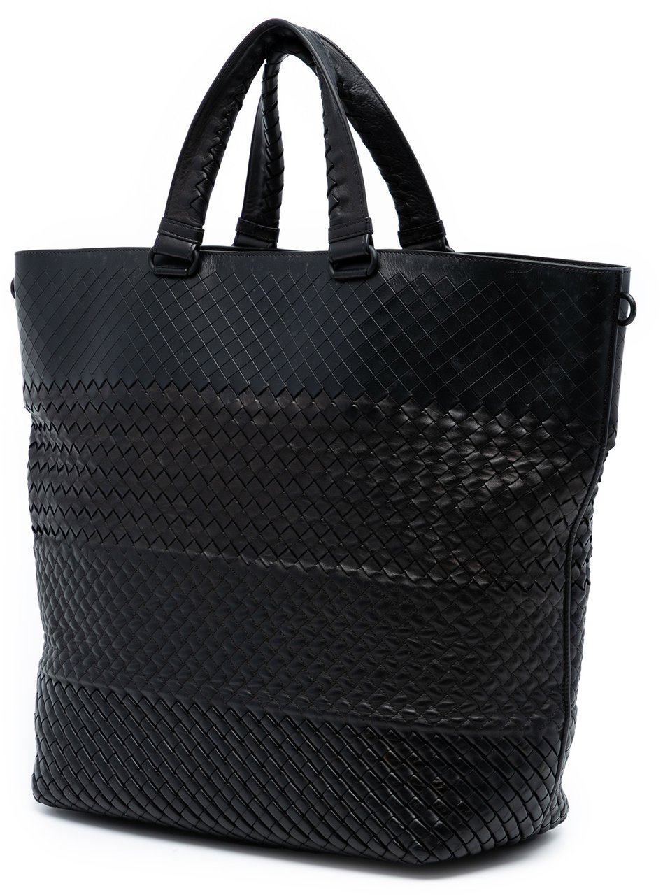 Bottega Veneta Nappa Intrecciato Imperatore Convertible Tote Bruin