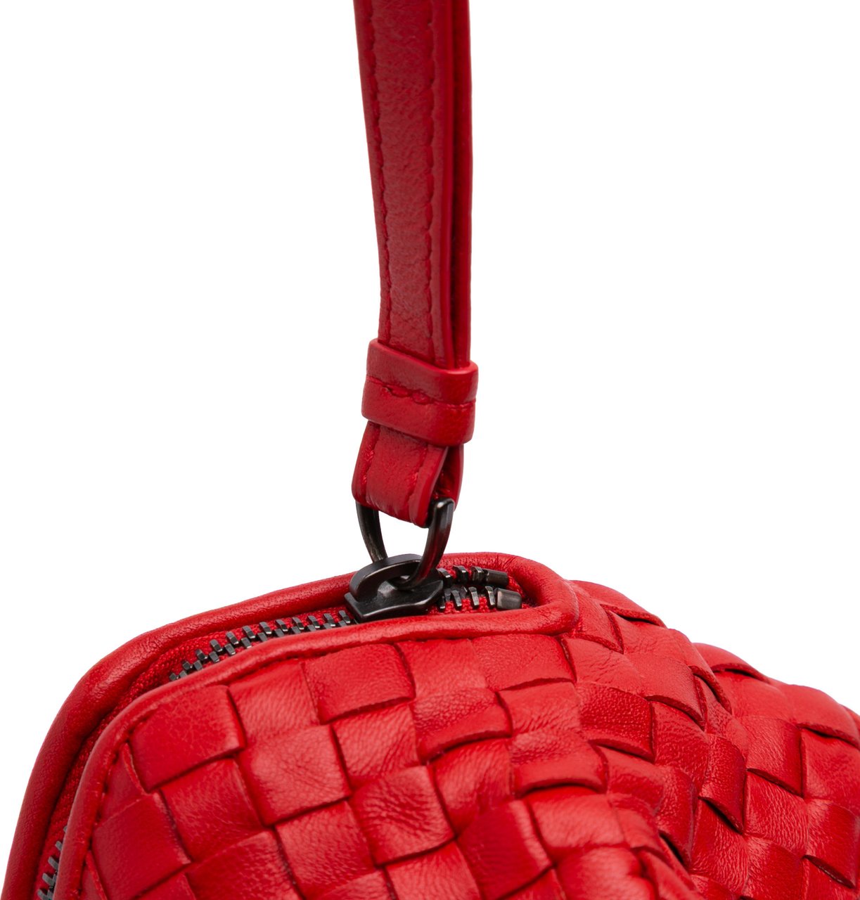 Bottega Veneta Nappa Intrecciato Pouch Rood
