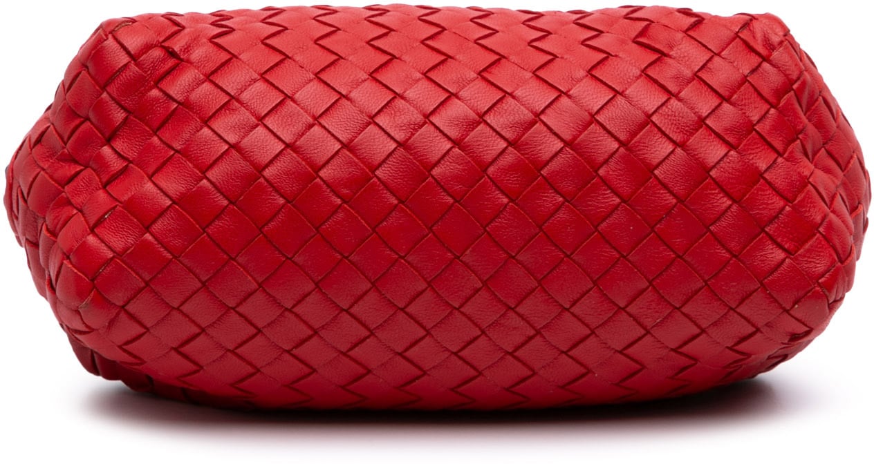 Bottega Veneta Nappa Intrecciato Pouch Rood