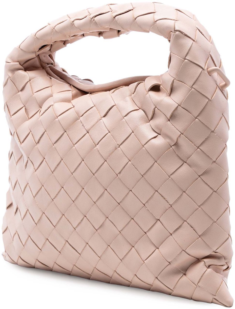 Bottega Veneta Mini Calfskin Intrecciato Hop Satchel Roze