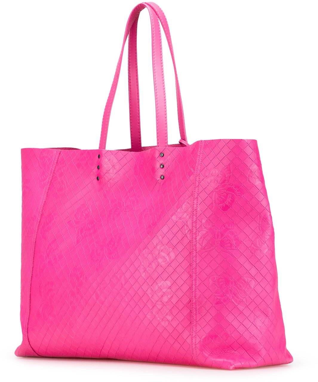 Bottega Veneta Leather Intrecciomirage Butterfly Tote Roze