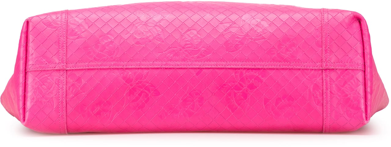 Bottega Veneta Leather Intrecciomirage Butterfly Tote Roze