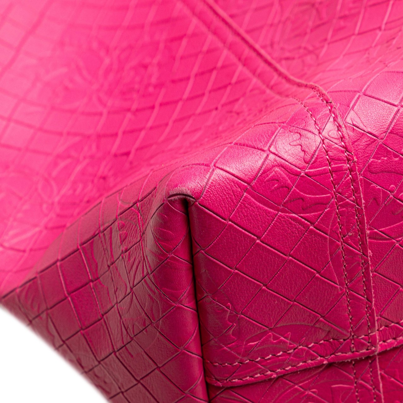 Bottega Veneta Leather Intrecciomirage Butterfly Tote Roze