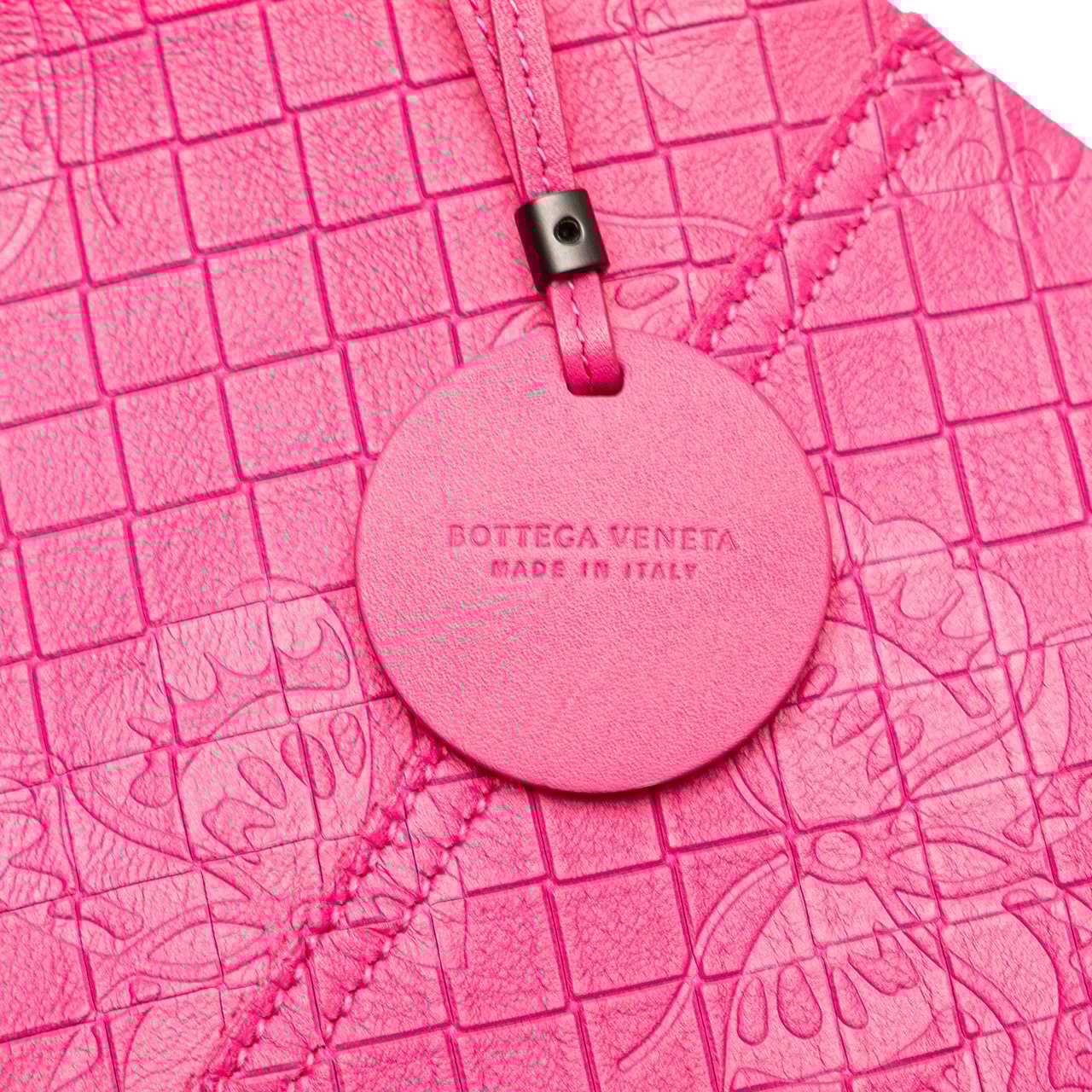 Bottega Veneta Leather Intrecciomirage Butterfly Tote Roze