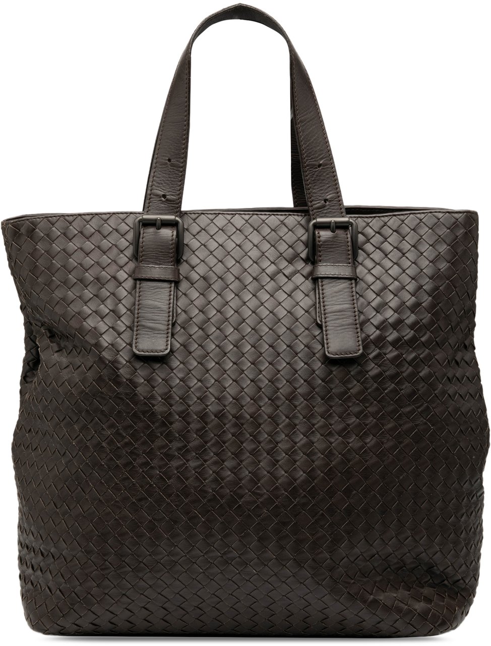 Bottega Veneta Nappa Intrecciato Belted Tote Bruin
