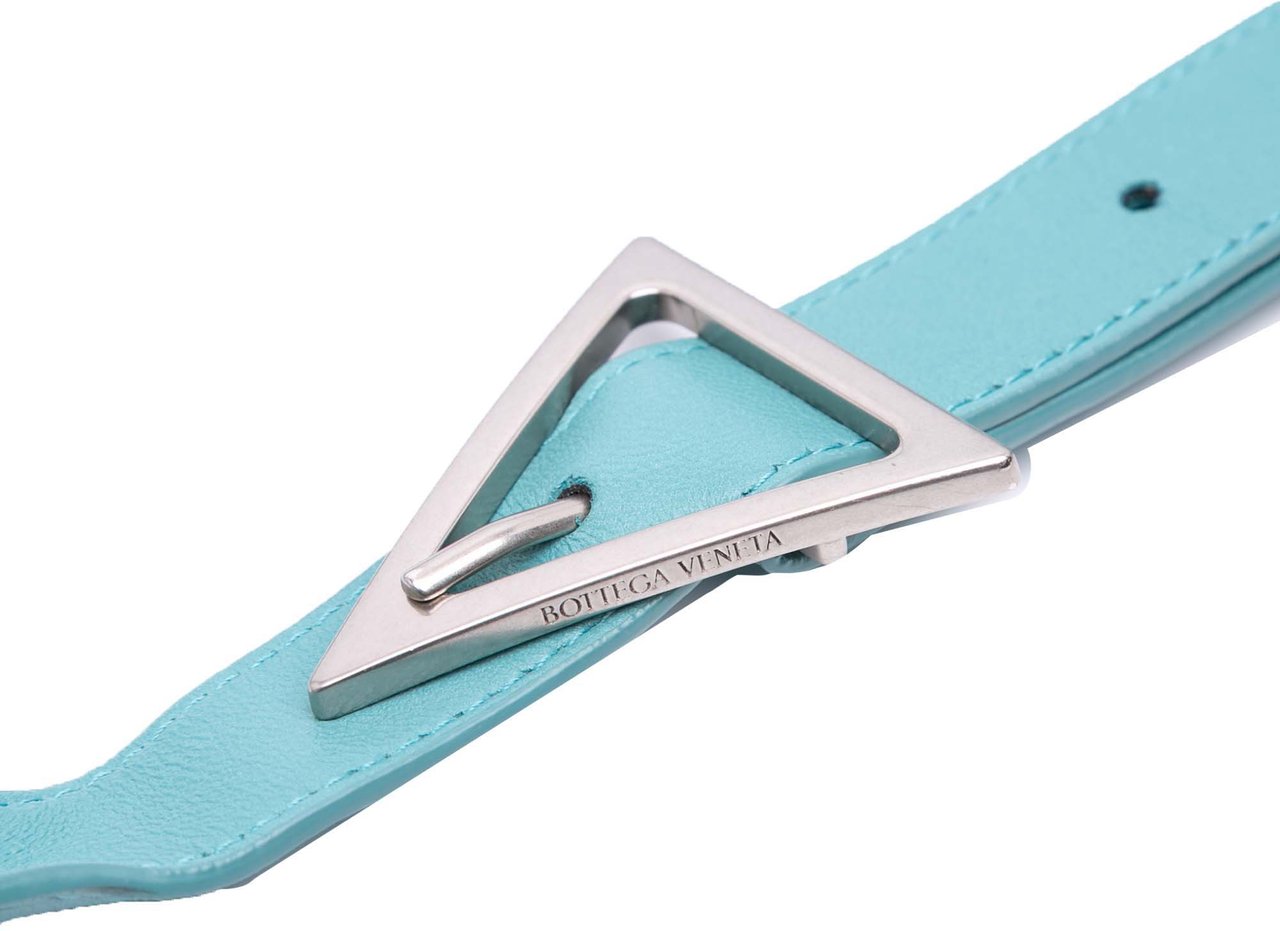 Bottega Veneta Nappa Intrecciato Padded Cassette Crossbody Blauw