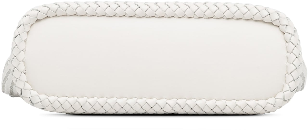 Bottega Veneta Bicolor Intrecciato Tote Wit