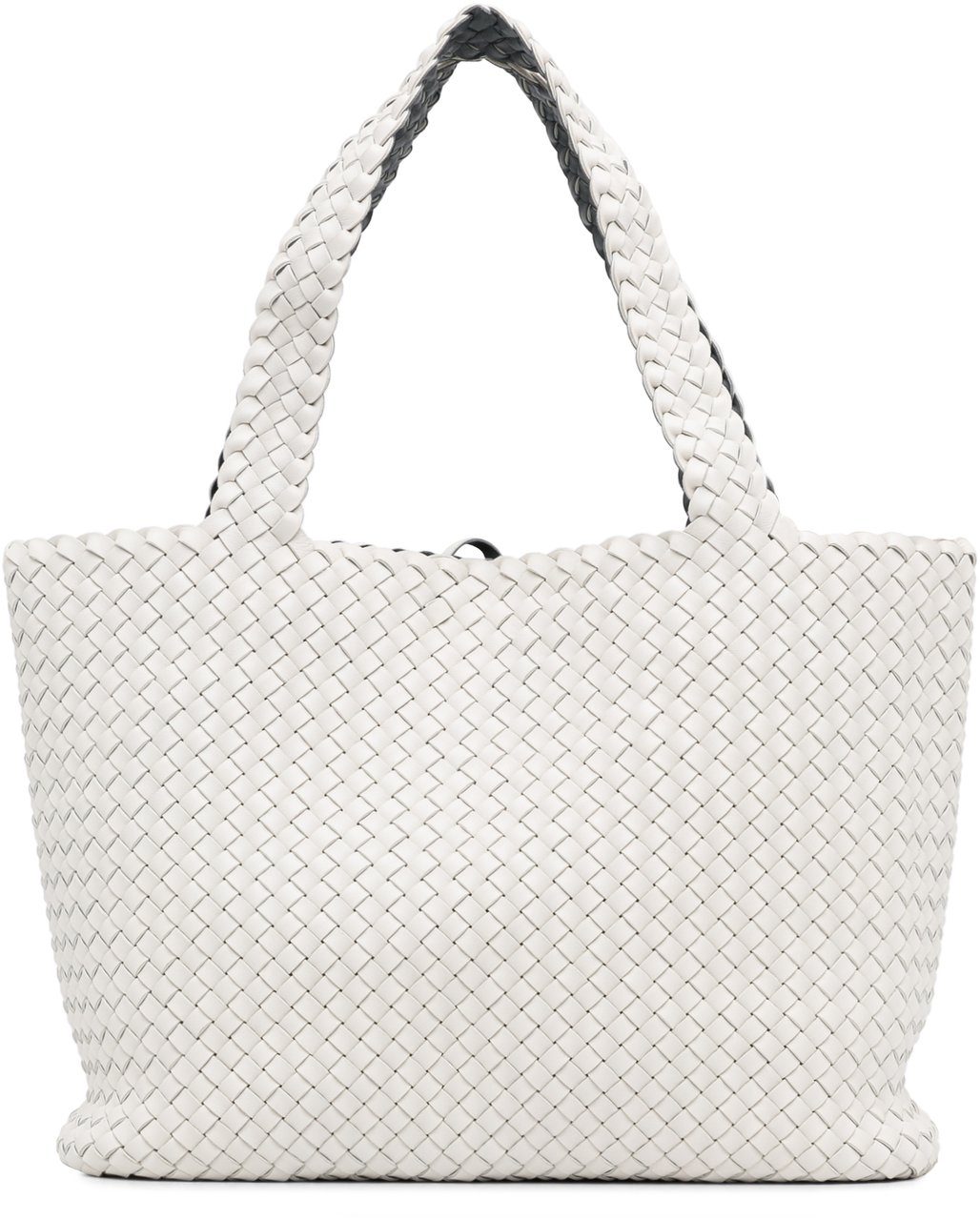 Bottega Veneta Bicolor Intrecciato Tote Wit
