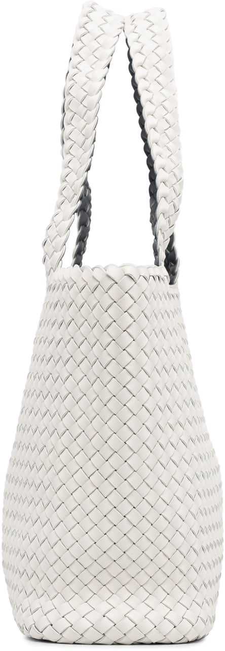 Bottega Veneta Bicolor Intrecciato Tote Wit