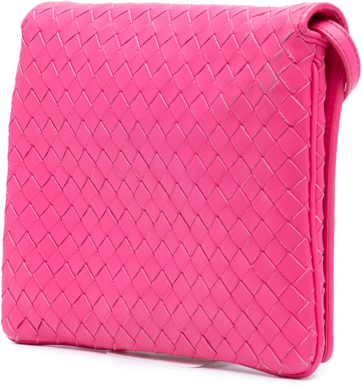 Bottega Veneta Nappa Intrecciato Flap Crossbody Roze