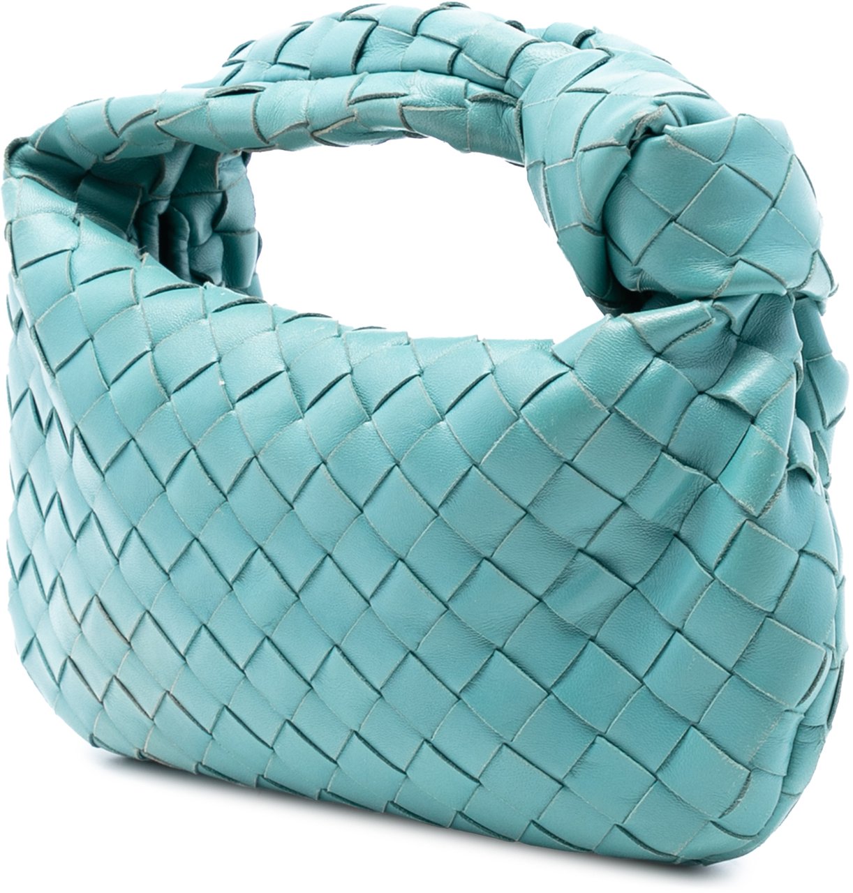 Bottega Veneta Mini Nappa Intrecciato Jodie Blauw