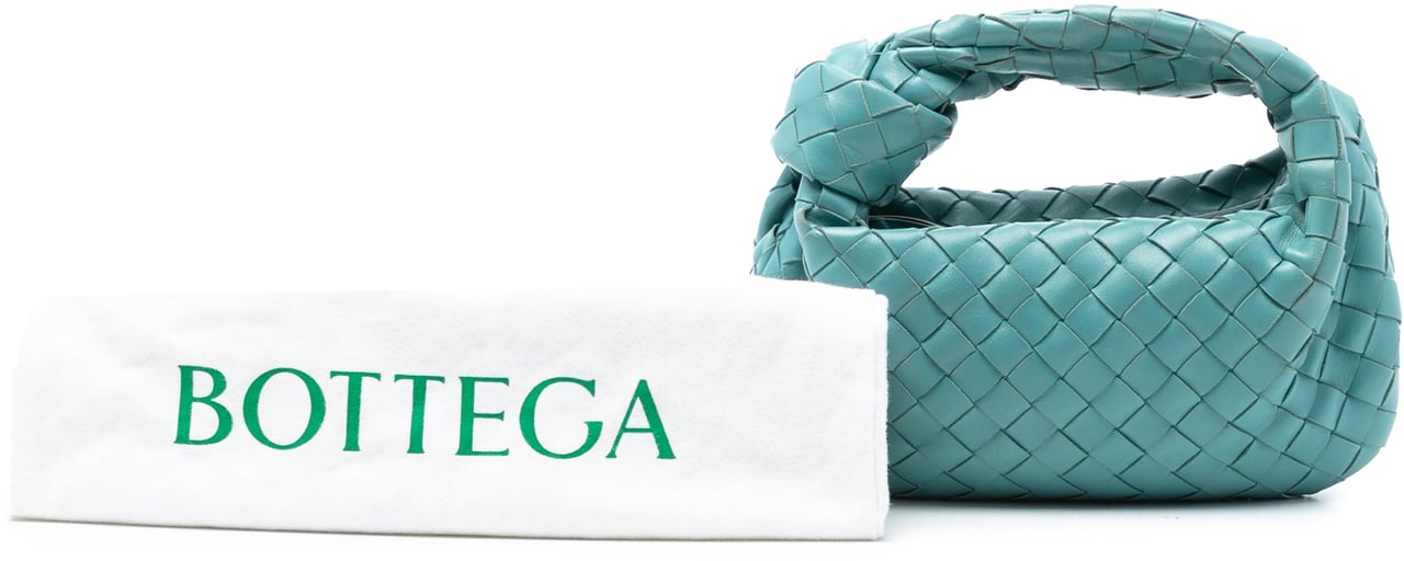 Bottega Veneta Mini Nappa Intrecciato Jodie Blauw