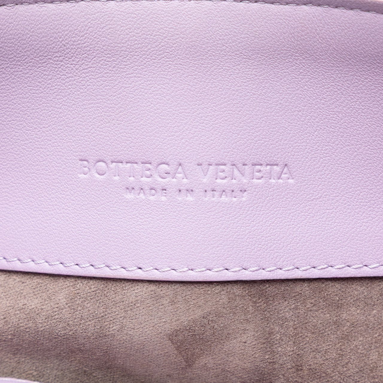 Bottega Veneta Small Nappa Intrecciato Olimpia Shoulder Bag Paars