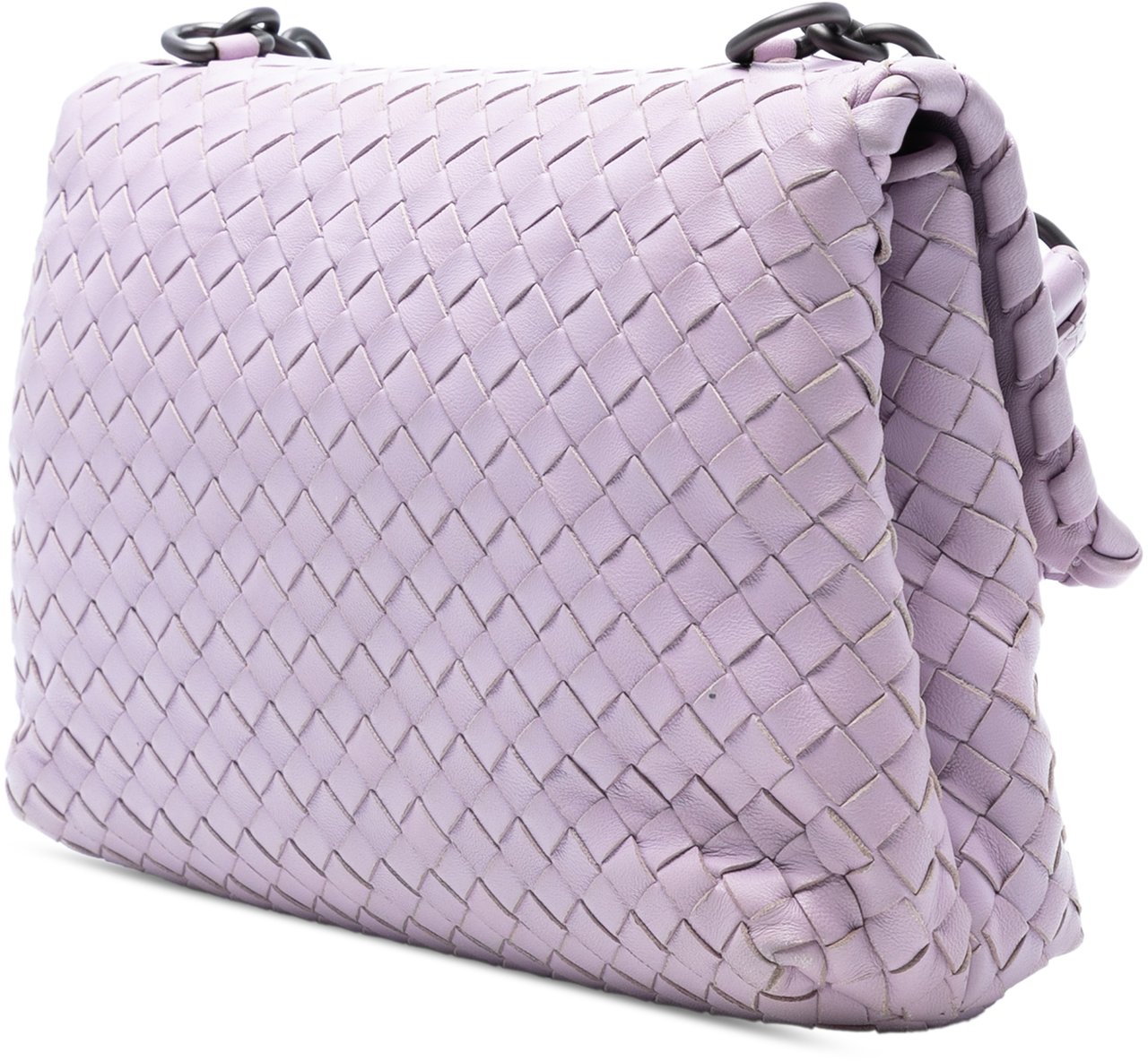 Bottega Veneta Small Nappa Intrecciato Olimpia Shoulder Bag Paars