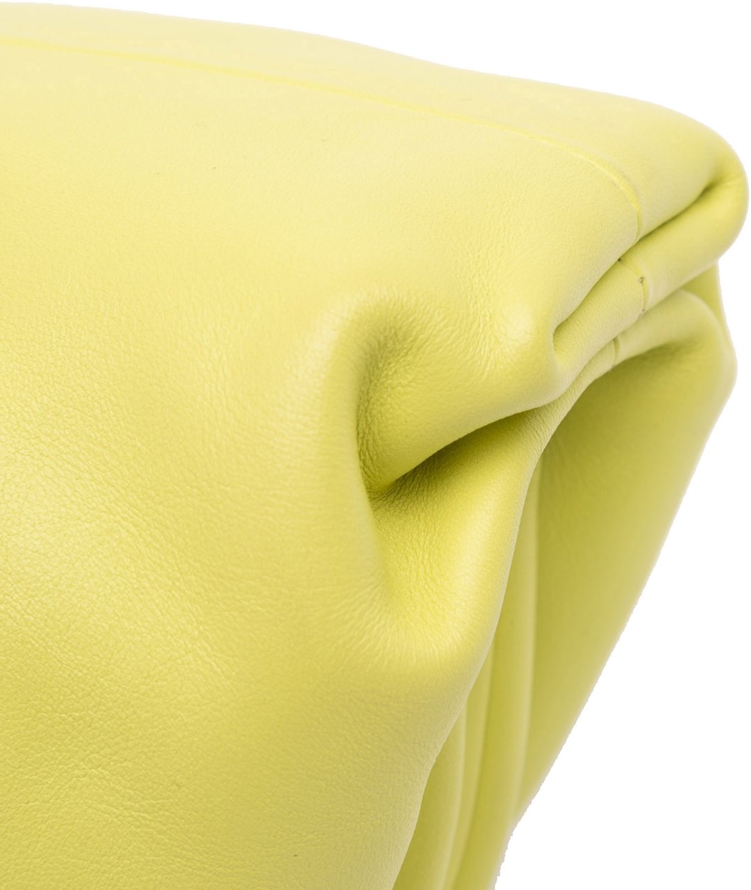 Bottega Veneta Lambskin The Mini Pouch Crossbody Geel