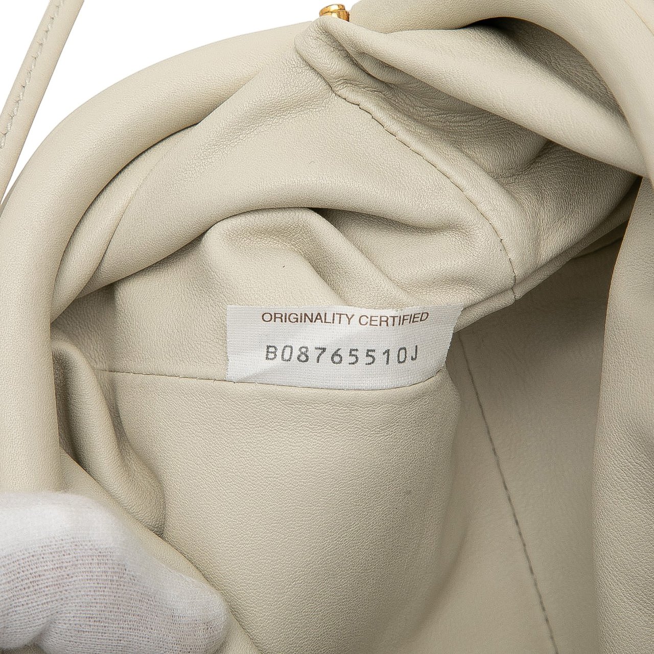 Bottega Veneta Lambskin The Mini Pouch Crossbody Wit