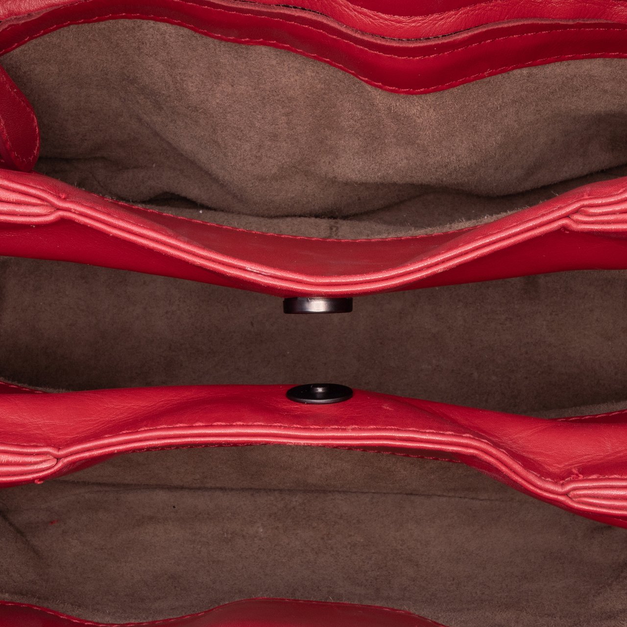 Bottega Veneta Mini Nappa Intrecciato Roma Satchel Rood