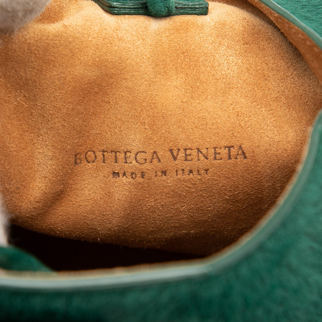 Bottega Veneta Small Pony Hair Drop Bucket Bag Groen