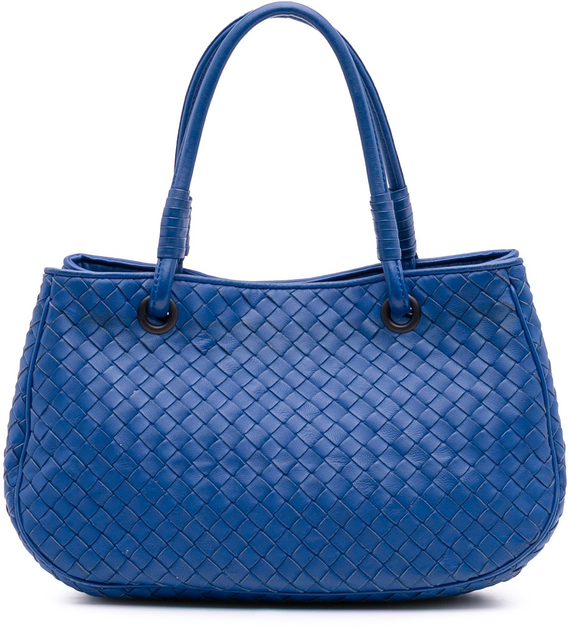Bottega Veneta Small Nappa Intrecciato Tote Blauw