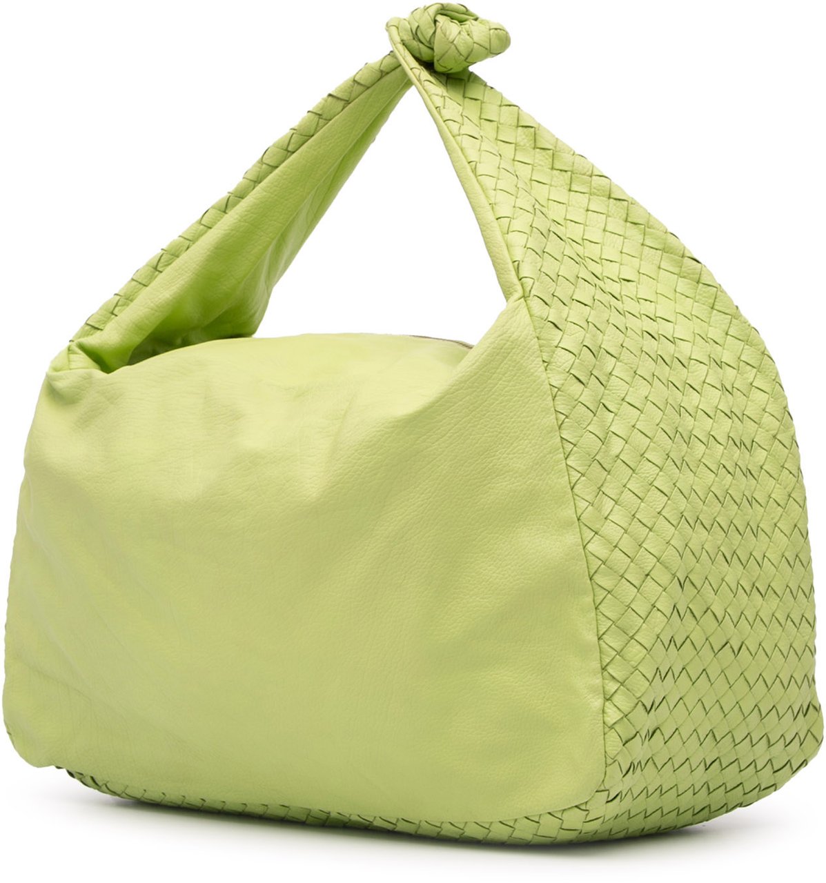 Bottega Veneta Nappa Intrecciato Knot Hobo Groen