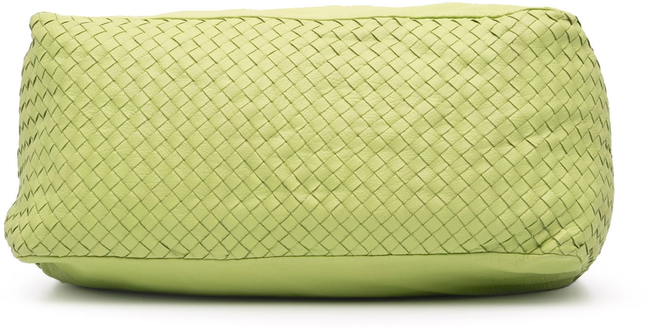 Bottega Veneta Nappa Intrecciato Knot Hobo Groen