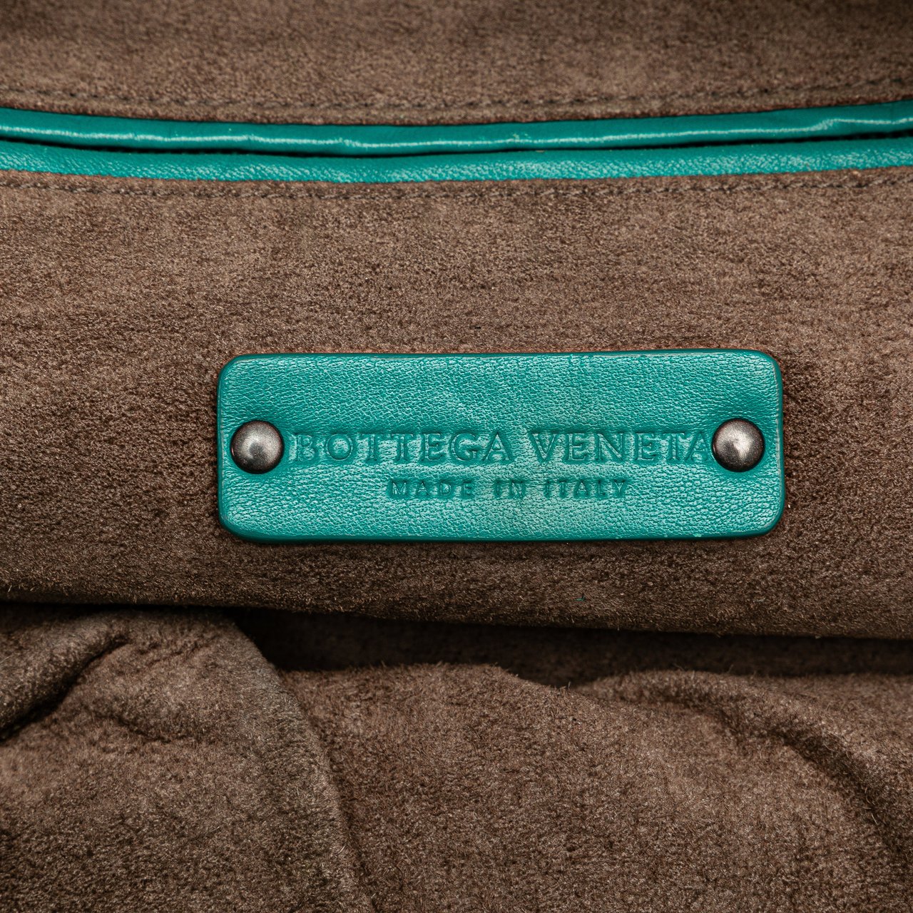 Bottega Veneta Nappa Intrecciato Cube Shoulder Bag Blauw