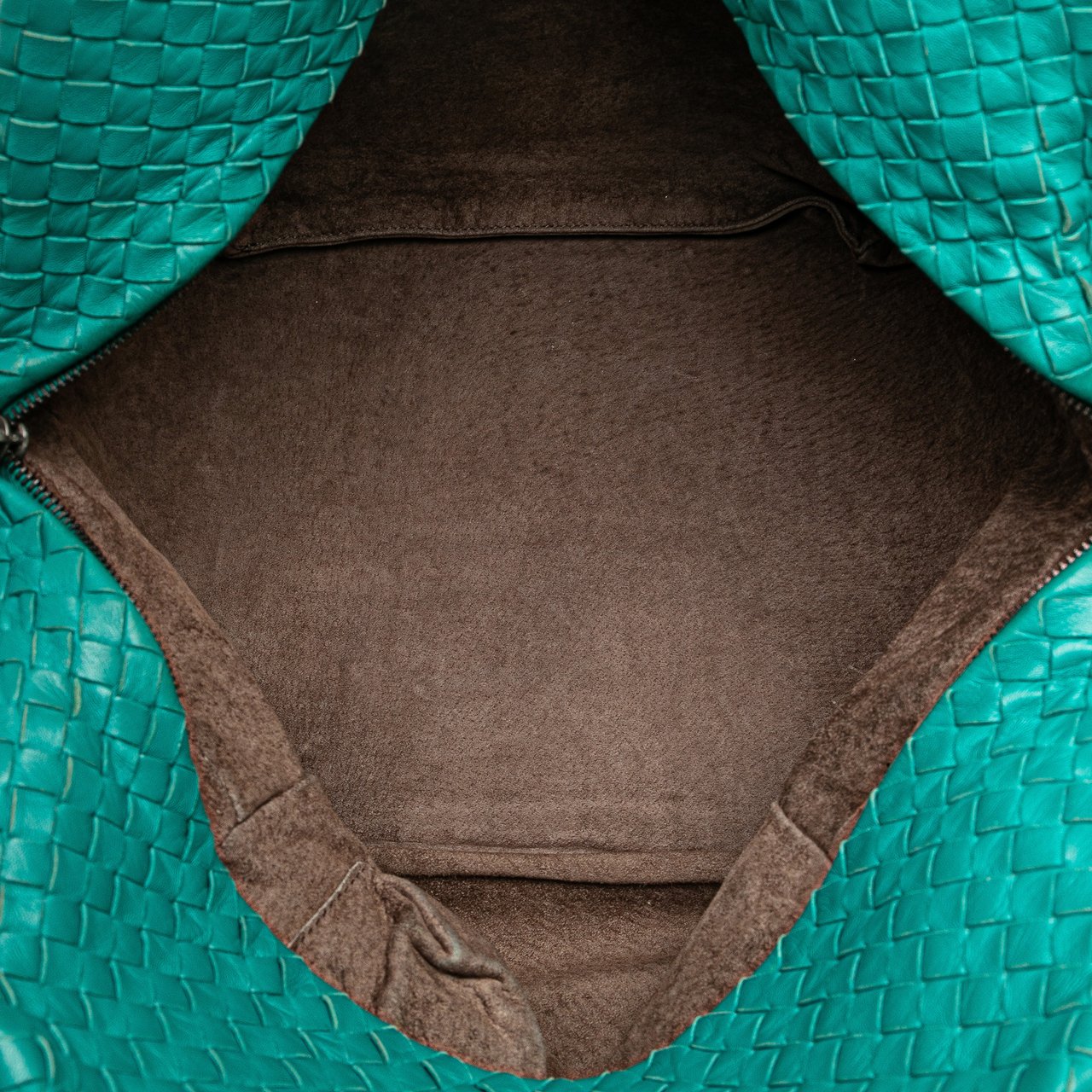 Bottega Veneta Nappa Intrecciato Cube Shoulder Bag Blauw