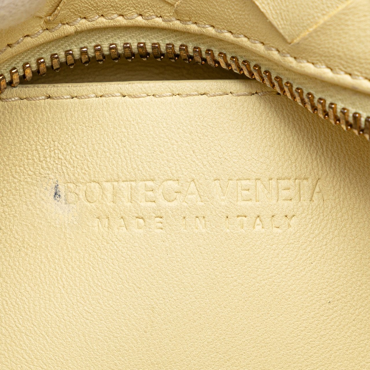 Bottega Veneta Mini Nappa Intrecciato Bauletto Satchel Geel