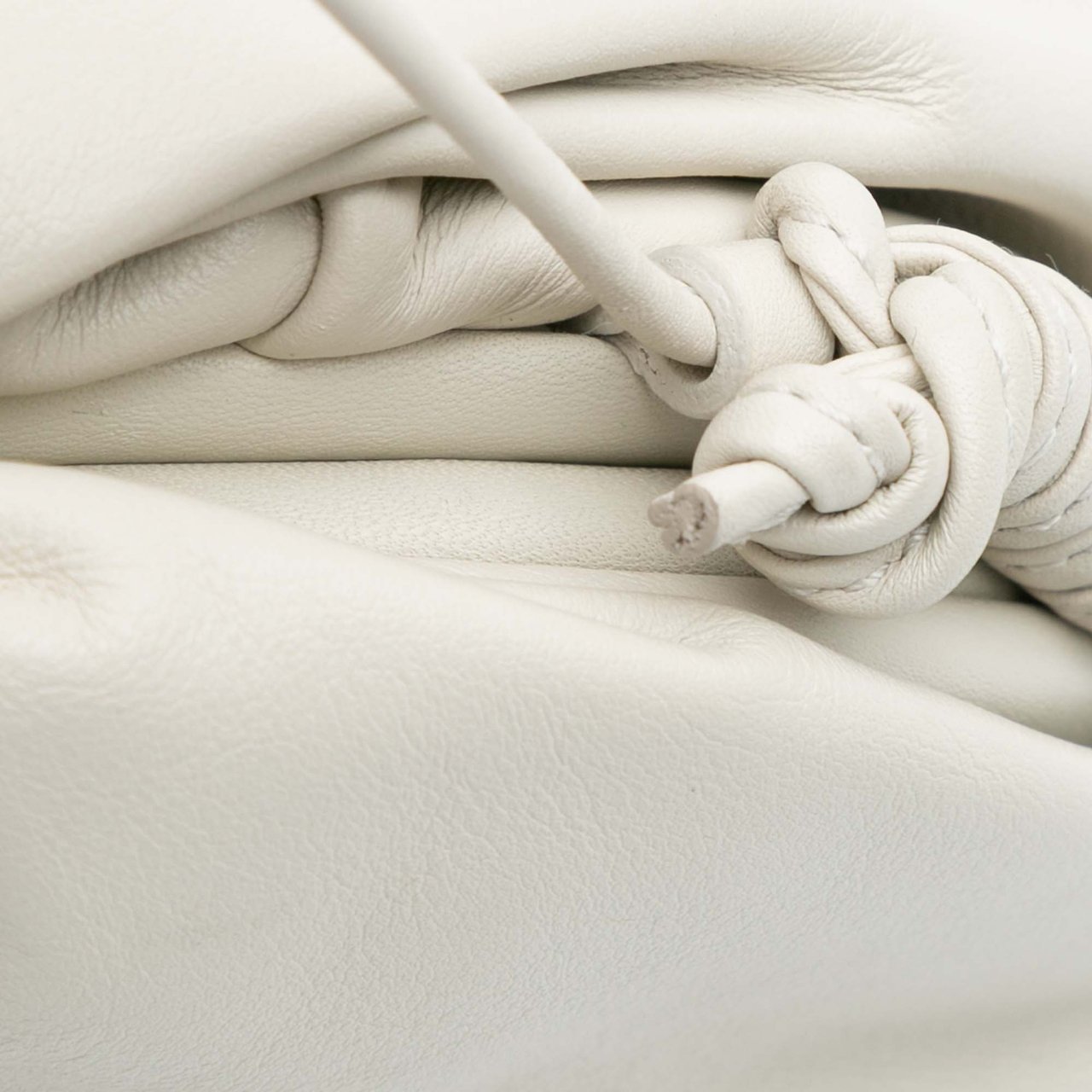 Bottega Veneta Lambskin The Mini Pouch Crossbody Wit