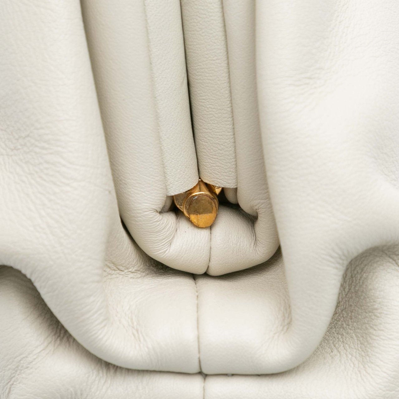 Bottega Veneta Lambskin The Mini Pouch Crossbody Wit