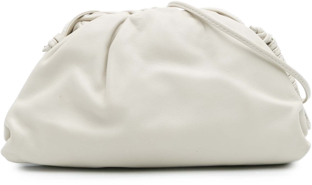 Bottega Veneta Lambskin The Mini Pouch Crossbody Wit
