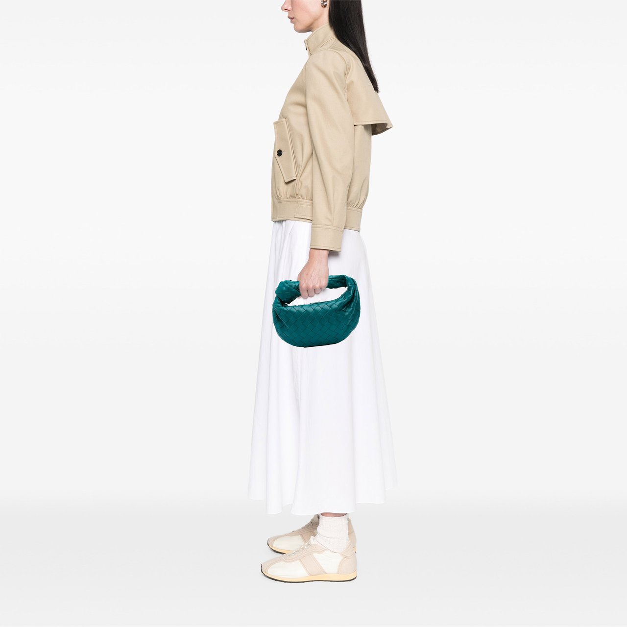 Bottega Veneta Mini Nappa Intrecciato Jodie Blauw