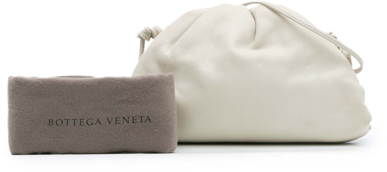 Bottega Veneta Lambskin The Mini Pouch Crossbody Wit