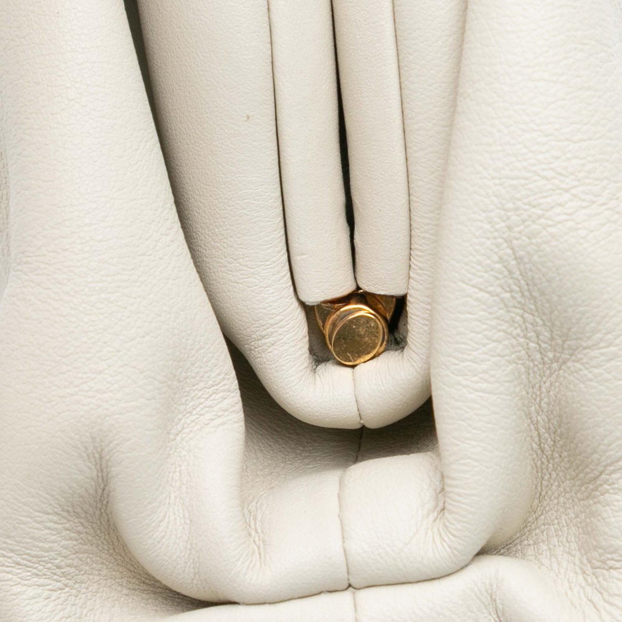 Bottega Veneta Lambskin The Mini Pouch Crossbody Wit