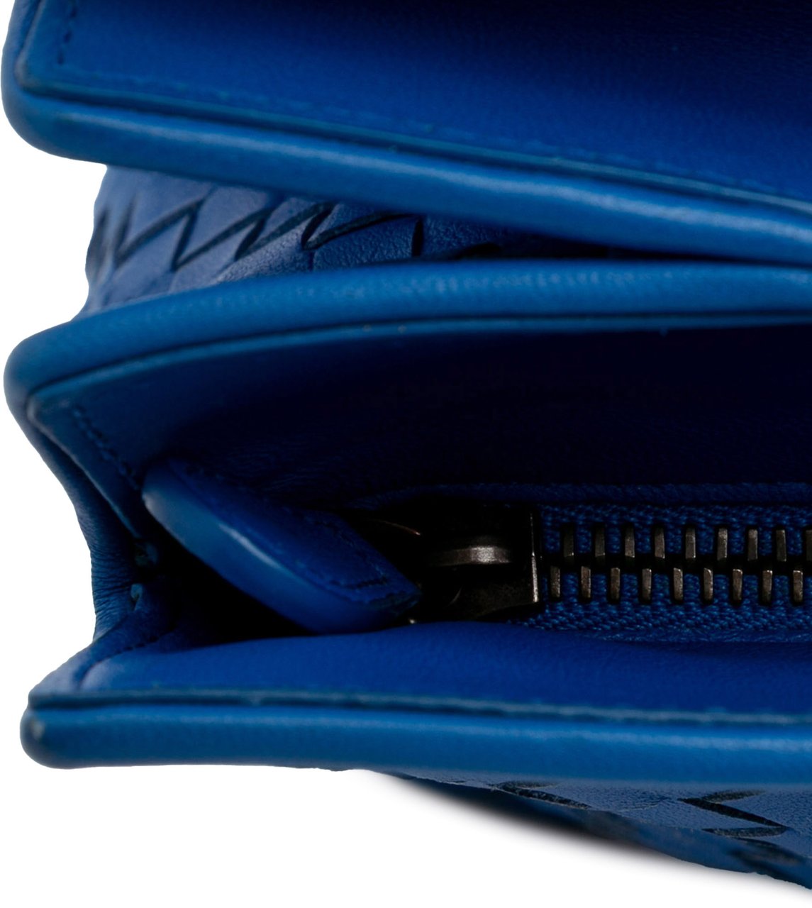 Bottega Veneta Small Nappa Intrecciato Accordion Satchel Blauw