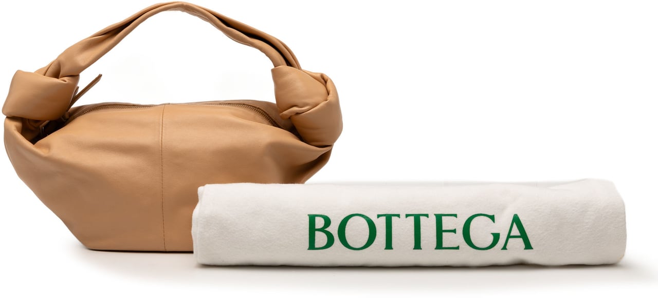 Bottega Veneta Mini Calfskin Double Knot Bag Bruin