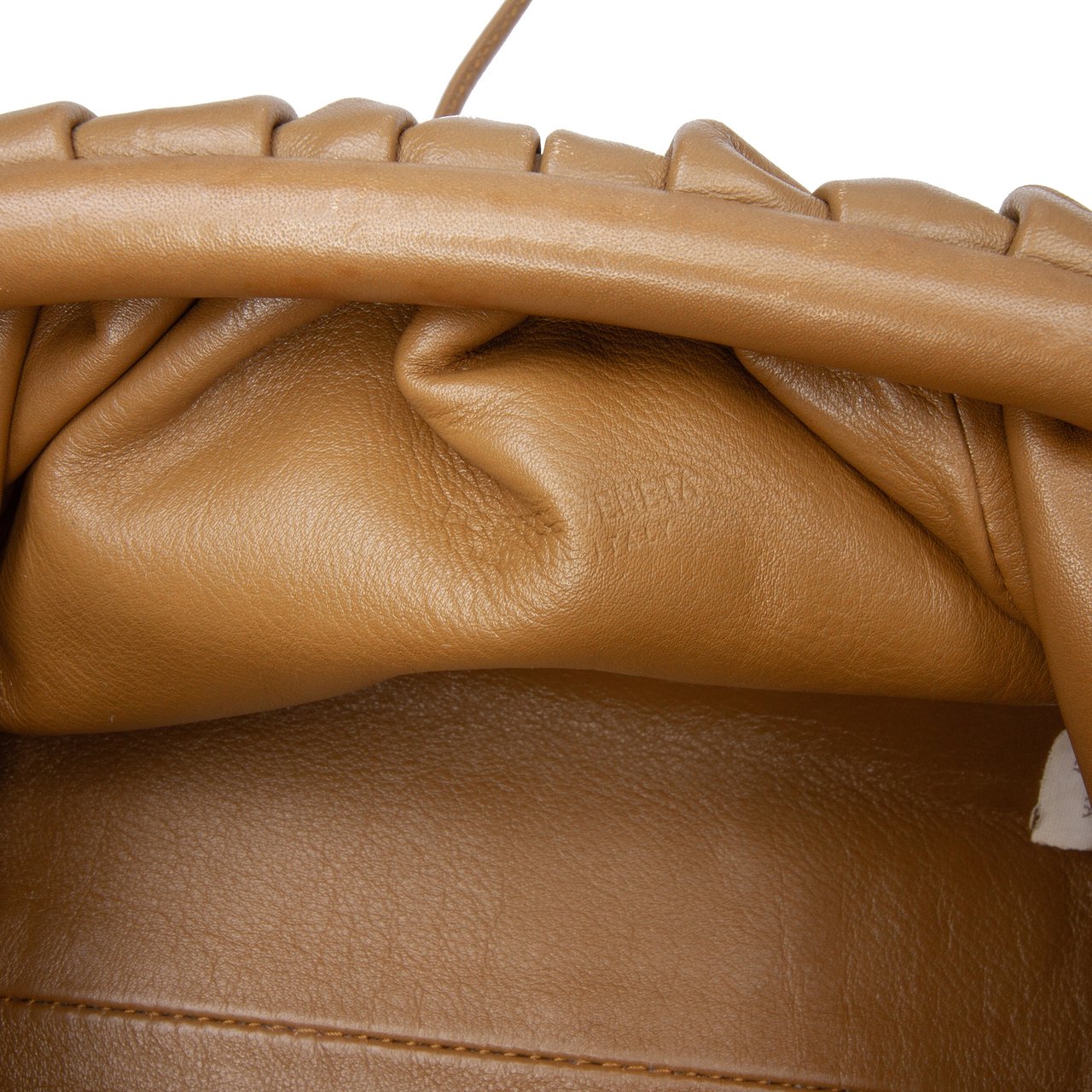 Bottega Veneta Lambskin The Mini Pouch Crossbody Bruin