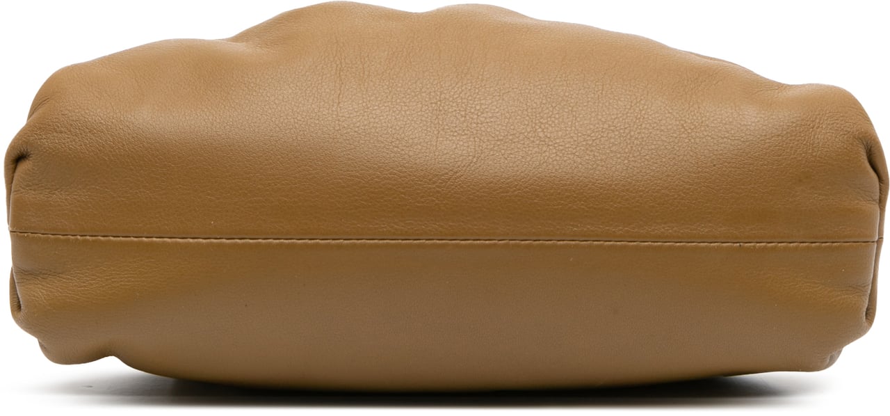 Bottega Veneta Lambskin The Mini Pouch Crossbody Bruin