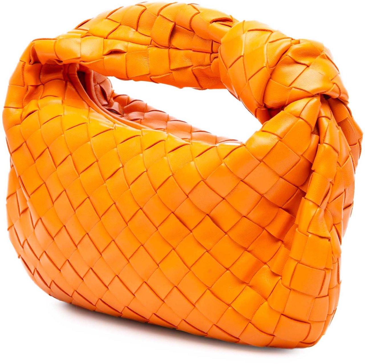 Bottega Veneta Mini Nappa Intrecciato Jodie Oranje