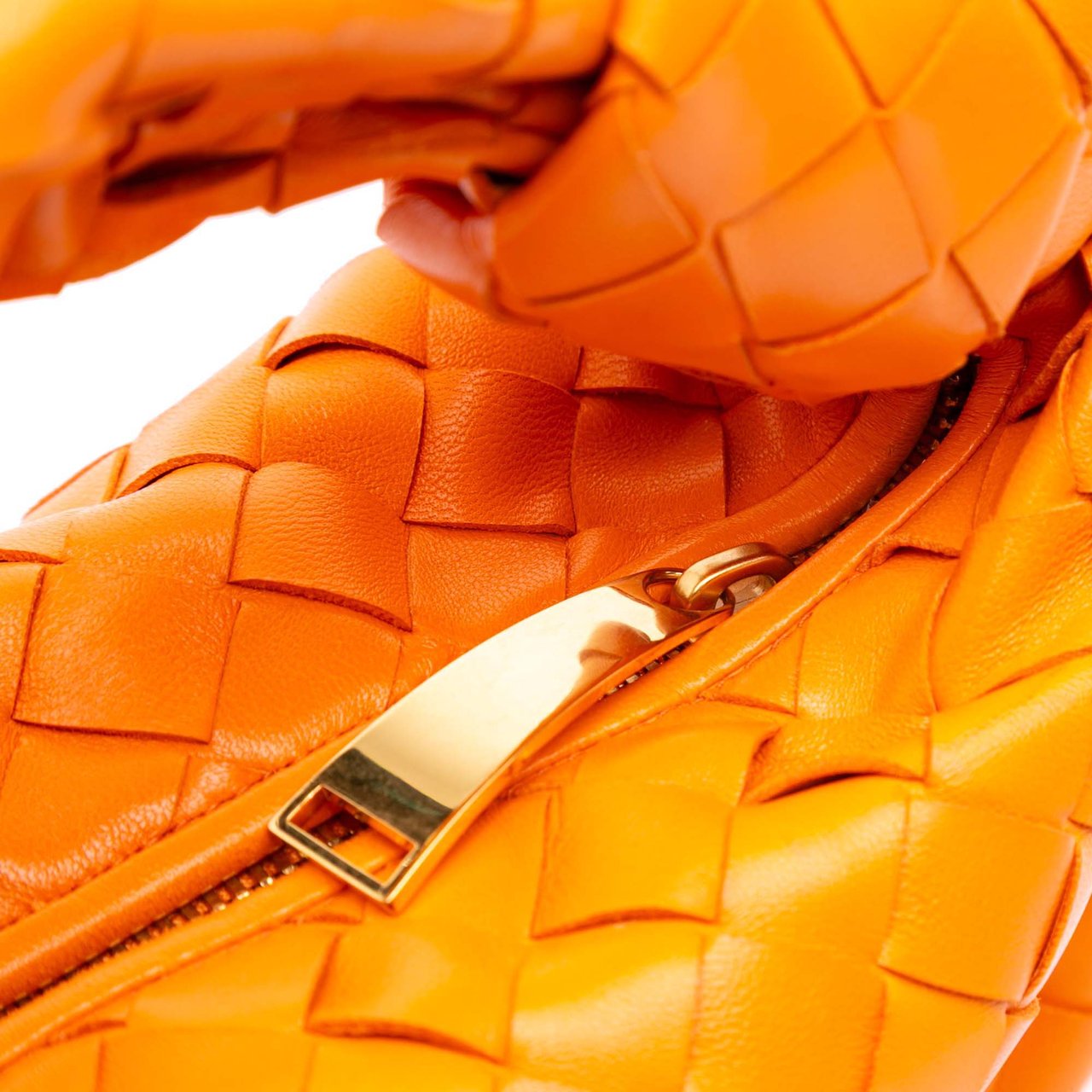Bottega Veneta Mini Nappa Intrecciato Jodie Oranje