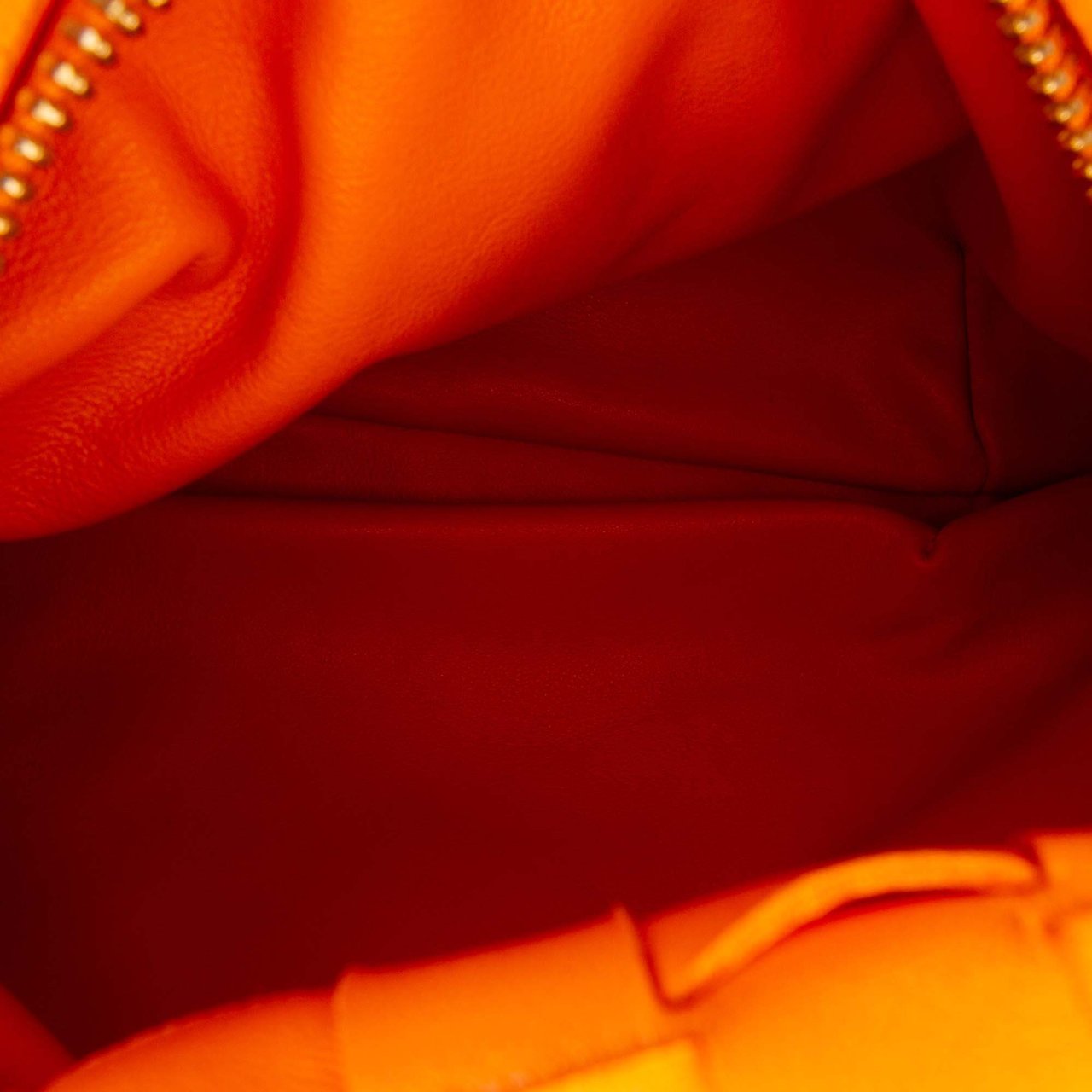 Bottega Veneta Mini Nappa Intrecciato Jodie Oranje