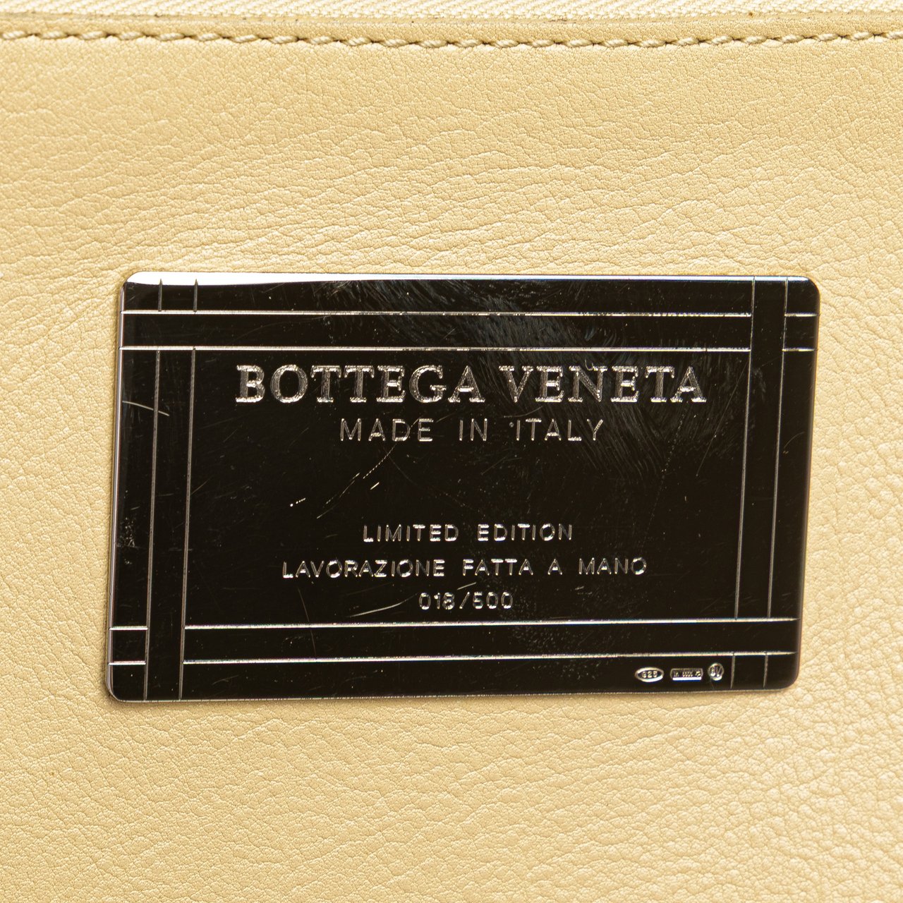 Bottega Veneta Small Lambskin Intreccio Cabat Tote Bruin