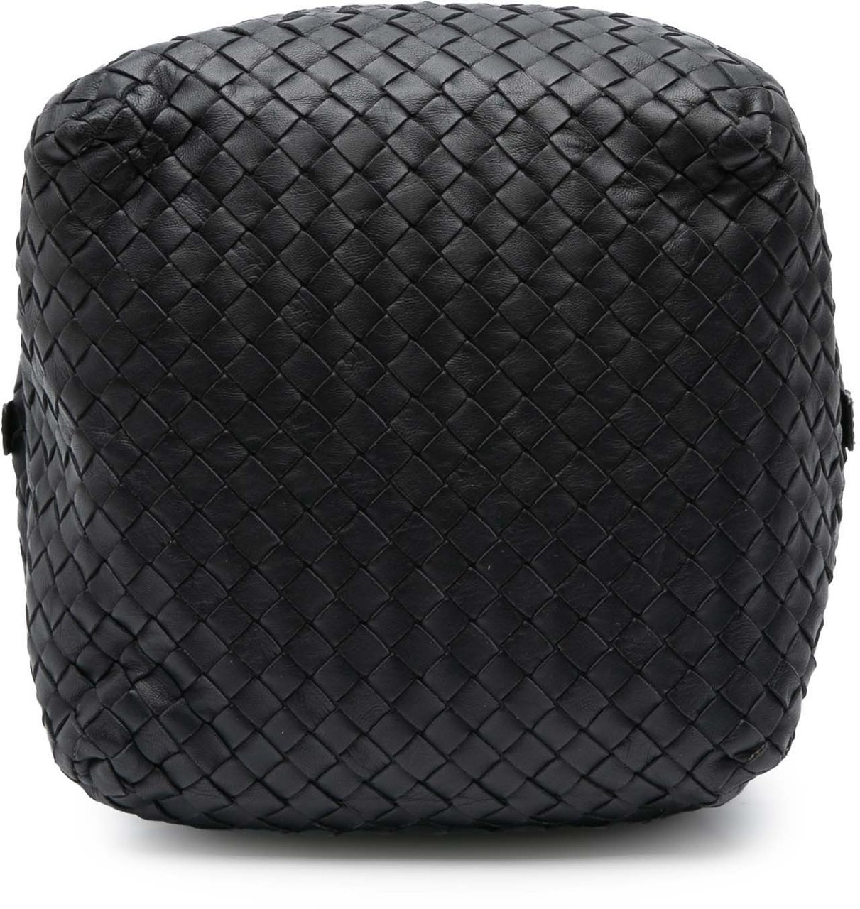 Bottega Veneta Nappa Intrecciato Cube Crossbody Zwart